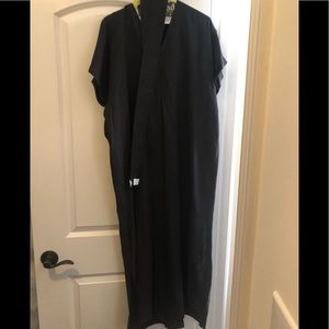 Jenni Kayne Coverup Linen Midi Side Slit Dress